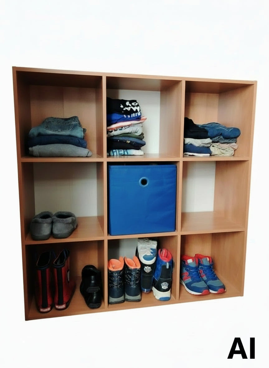 9-Würfel-Aufbewahrungseinheit – Organisieren Sie Ihr Wohnzimmer, Schlafzimmer oder Büro