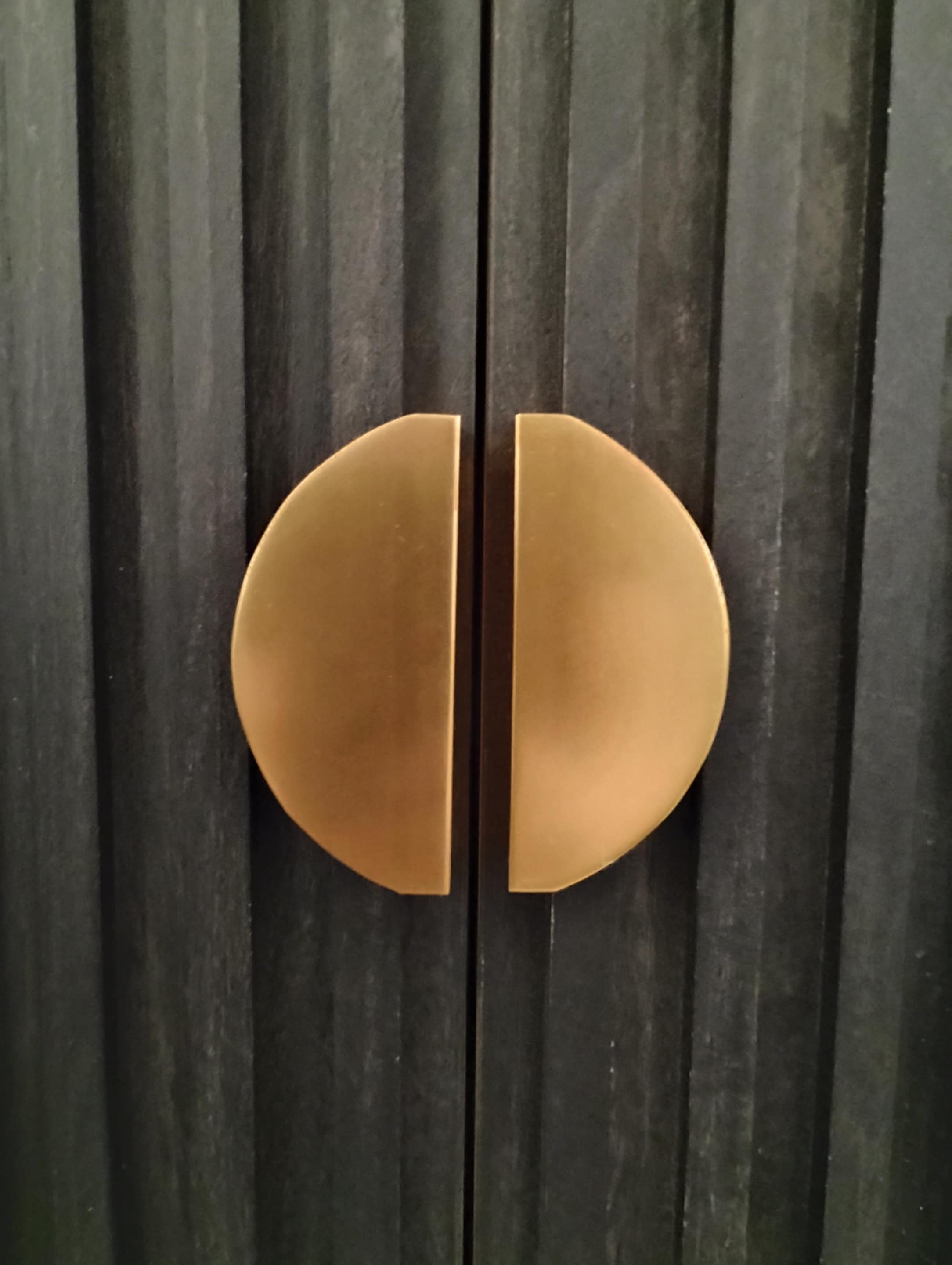 TV-Schrank-Set, Schwarz, Kamel, Mid-Century Modern, 2-teilig, hoch, Stauraum, verstellbare Regalböden/Türen